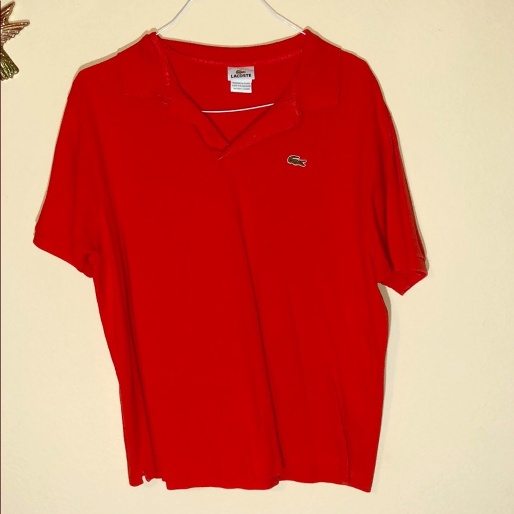 Red Lacoste Polo Shirt